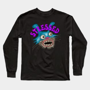 Stressed Bunny Purple Long Sleeve T-Shirt